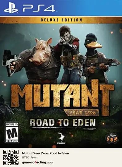 Mutant Year Zero: Road to Eden PlayStation 4, NTSC box front
