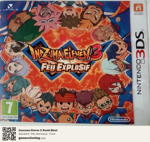 Inazuma Eleven 3: Bomb Blast Nintendo 3DS, Germany box front