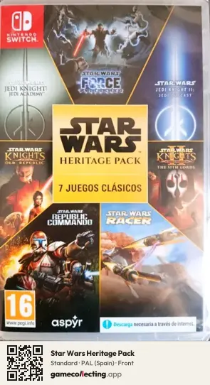 Star Wars Heritage Pack Nintendo Switch, Spain box front