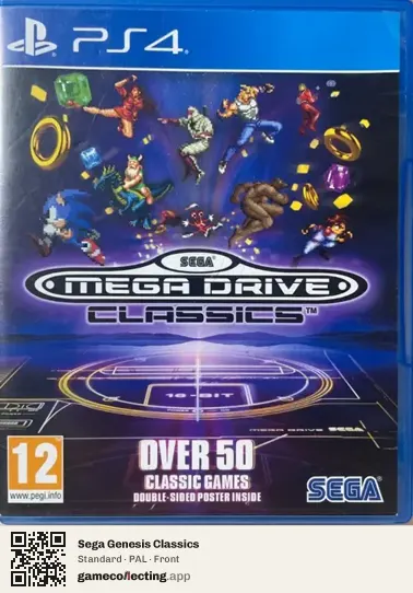 Sega Genesis Classics PlayStation 4, PAL box front
