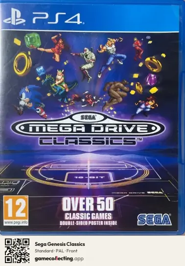 Sega Genesis Classics PlayStation 4, PAL box front