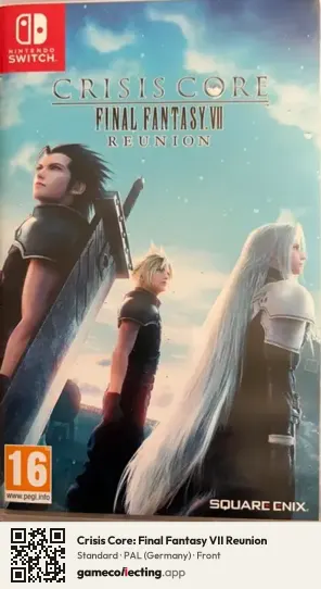 Crisis Core: Final Fantasy VII Reunion Nintendo Switch, Germany box front