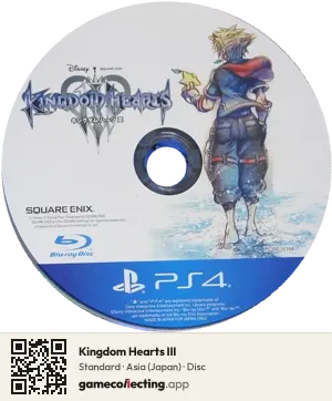 Kingdom Hearts III PlayStation 4, Asia disc