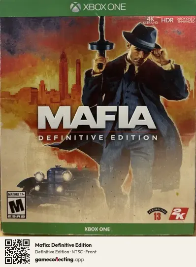 Mafia: Definitive Edition Xbox One, NTSC box front