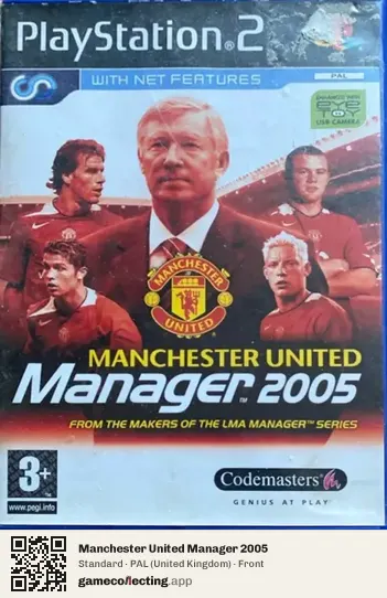 Manchester United Manager 2005 PlayStation 2, United Kingdom box front