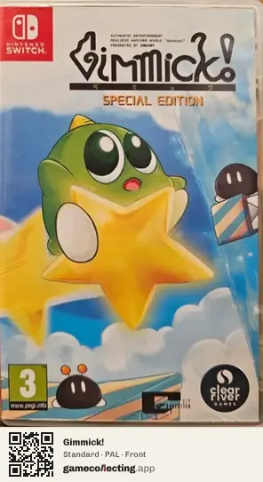Gimmick! Nintendo Switch, PAL box front