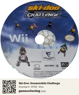 Ski-Doo: Snowmobile Challenge Nintendo Wii, NTSC disc