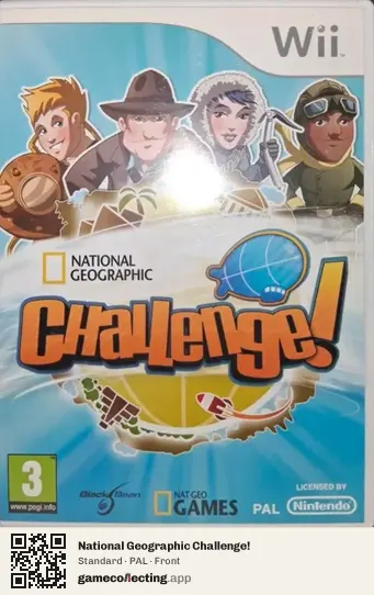 National Geographic Challenge! Nintendo Wii, PAL box front