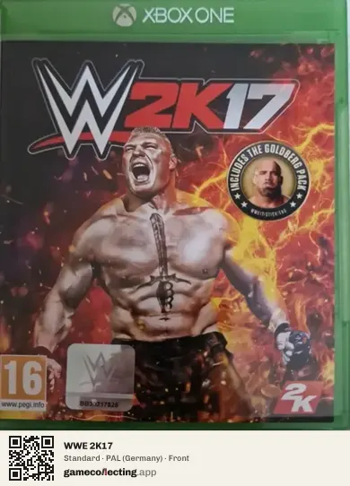 WWE 2K17 Xbox One, Germany box front