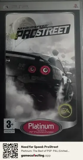 Need for Speed: ProStreet PlayStation Portable, United Kingdom box front