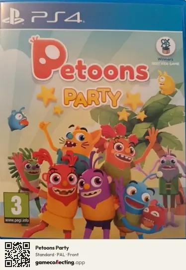 Petoons Party PlayStation 4, PAL box front