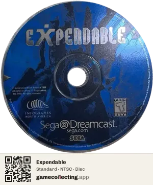 Expendable Sega Dreamcast, NTSC disc