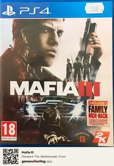 Mafia III PlayStation 4, Netherlands box front