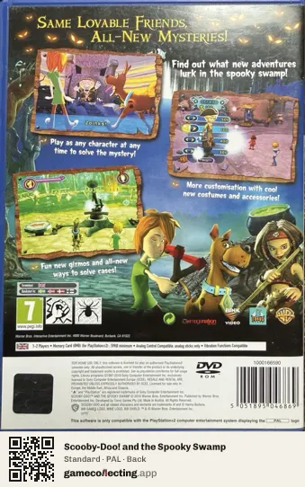 Scooby-Doo! and the Spooky Swamp PlayStation 2, PAL box back