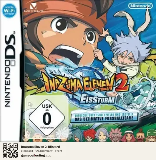 Inazuma Eleven 2: Blizzard Nintendo DS, Germany box front