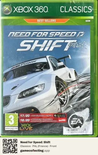 Need for Speed: Shift Xbox 360, France box front