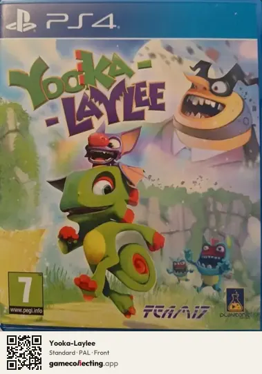 Yooka-Laylee PlayStation 4, PAL box front
