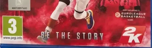 NBA 2K16, the PEGI square on its front