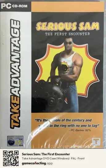 Serious Sam: The First Encounter Computer, PAL box front