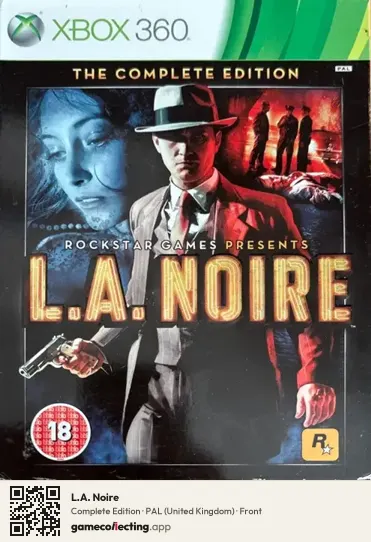 L.A. Noire Xbox 360, United Kingdom box front