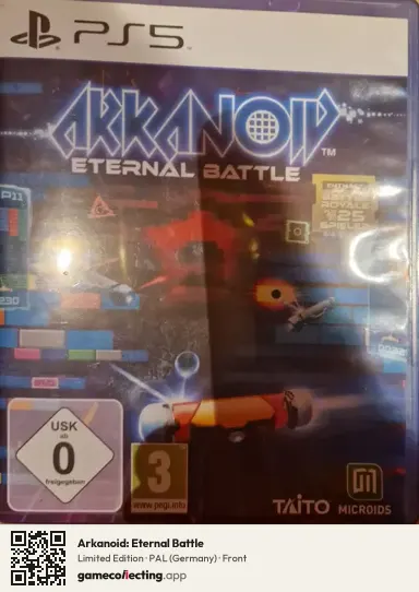 Arkanoid: Eternal Battle PlayStation 5, Germany box front