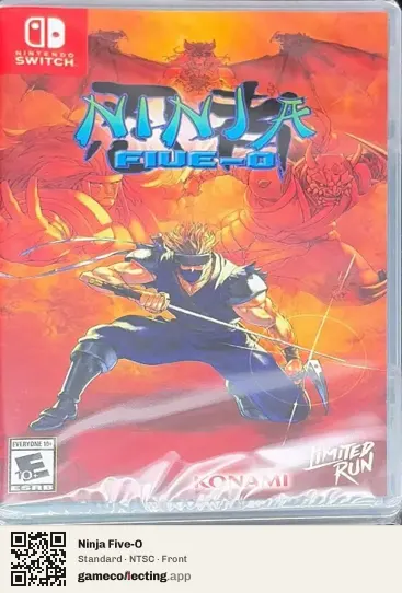 Ninja Five-O Nintendo Switch, NTSC box front