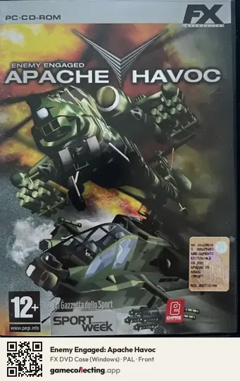 Enemy Engaged: Apache Havoc Computer, PAL box front
