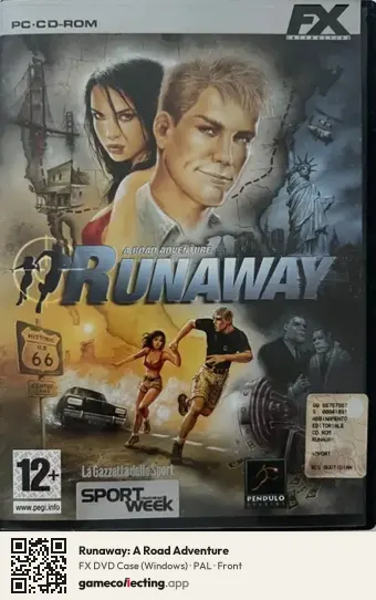 Runaway: A Road Adventure Computer, PAL box front