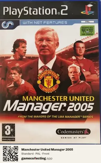 Manchester United Manager 2005 PlayStation 2, PAL box front