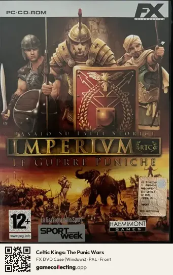 Celtic Kings: The Punic Wars Computer, PAL box front