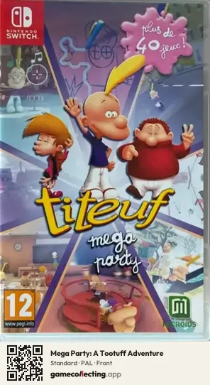 Mega Party: A Tootuff Adventure Nintendo Switch, PAL box front