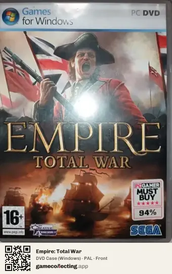 Empire: Total War Computer, PAL box front