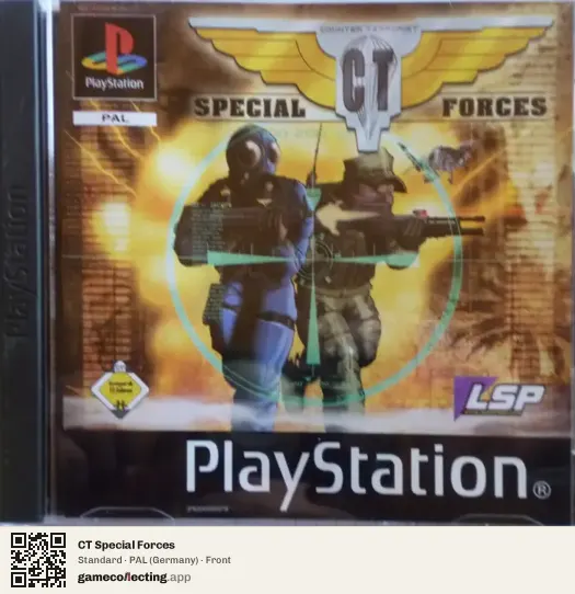 CT Special Forces PlayStation, Germany box front