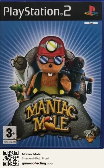 Maniac Mole PlayStation 2, PAL box front