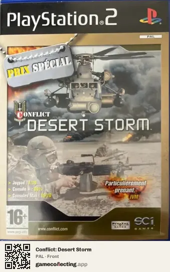 Conflict: Desert Storm PlayStation 2, PAL box front