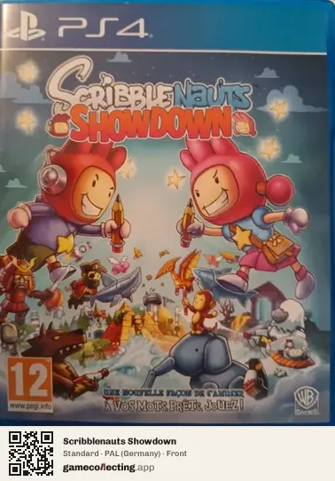 Scribblenauts Showdown PlayStation 4, Germany box front