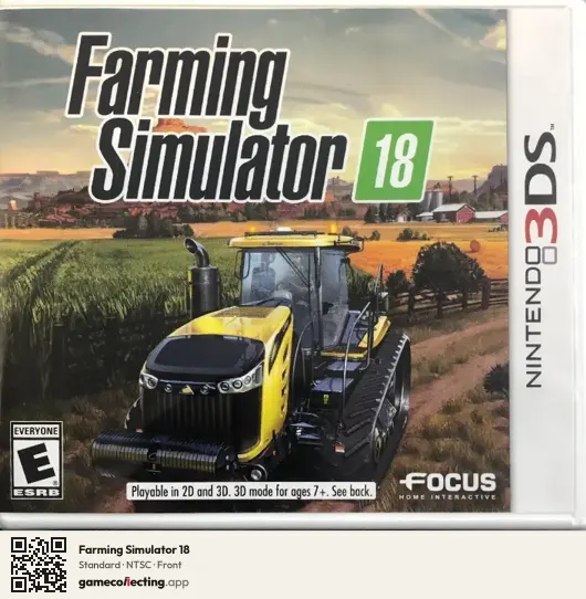 Farming Simulator 18 Nintendo 3DS, NTSC box front