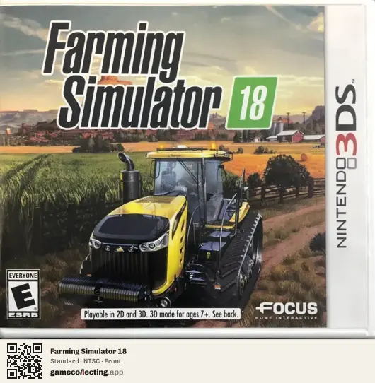 Farming Simulator 18 Nintendo 3DS, NTSC box front