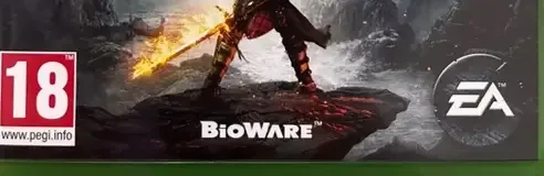 Dragon Age: Inquisition, the PEGI square on its front