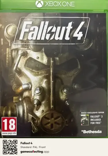 Fallout 4 Xbox One, PAL box front
