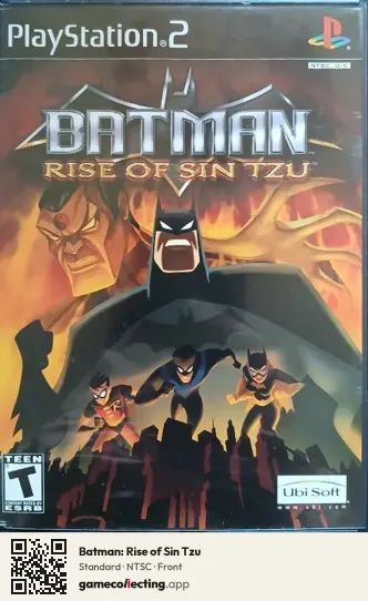 Batman: Rise of Sin Tzu PlayStation 2, NTSC box front