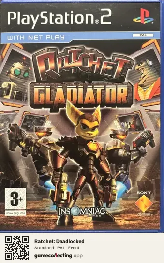Ratchet: Deadlocked PlayStation 2, PAL box front