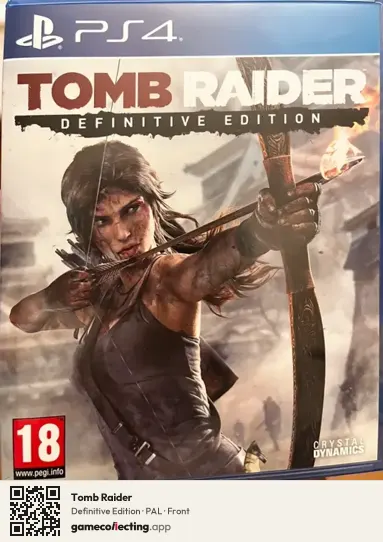Tomb Raider PlayStation 4, PAL box front