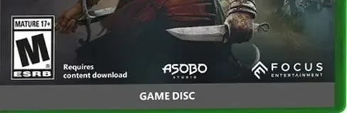 Resonance: A Plague Tale Legacy, the ESRB box on its front