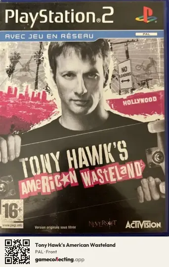 Tony Hawk's American Wasteland PlayStation 2, PAL box front