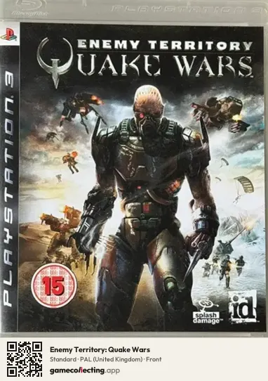 Enemy Territory: Quake Wars PlayStation 3, United Kingdom box front