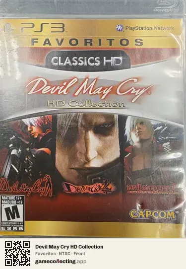 Devil May Cry HD Collection PlayStation 3, NTSC box front