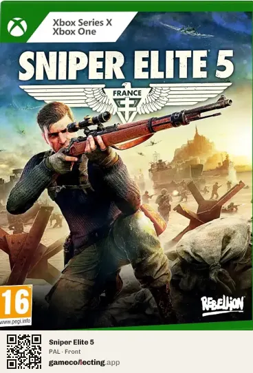 Sniper Elite 5 Xbox Series X, PAL box front