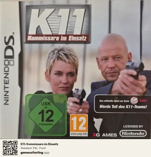 K11: Kommissare im Einsatz Nintendo DS, PAL box front