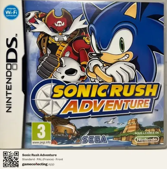 Sonic Rush Adventure Nintendo DS, France box front